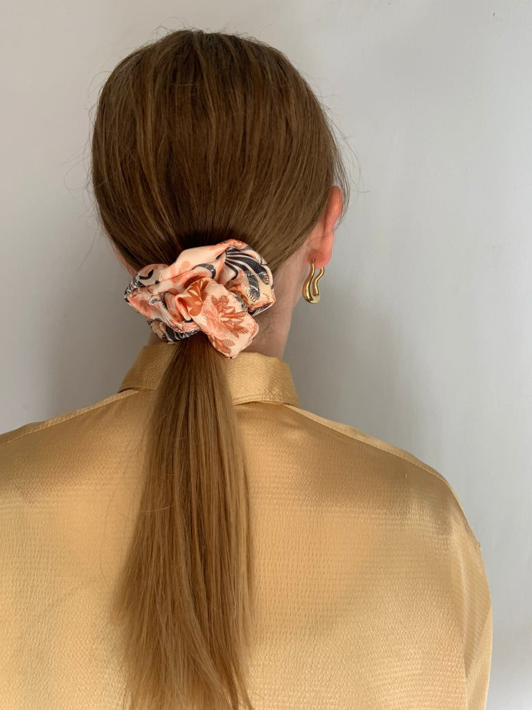 Scrunchie - Gelb/ Orange/ Schwarz