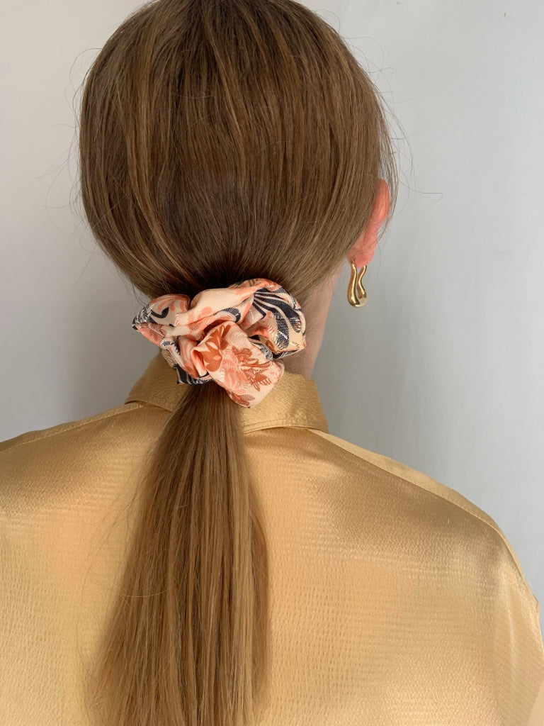 Scrunchie - Gelb/ Orange/ Schwarz