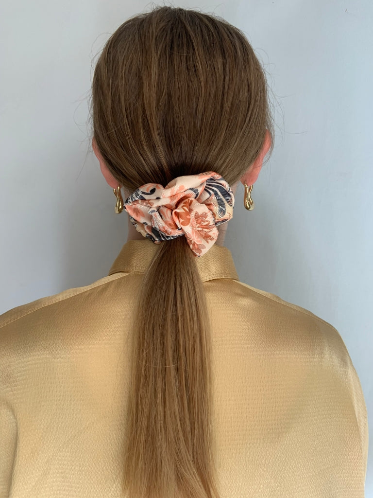 Scrunchie - Gelb/ Orange/ Schwarz