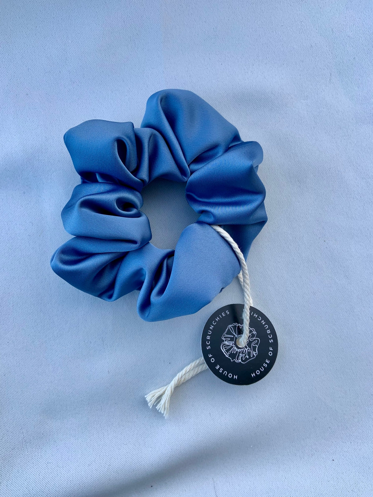 Scrunchie - Hellblau Satin