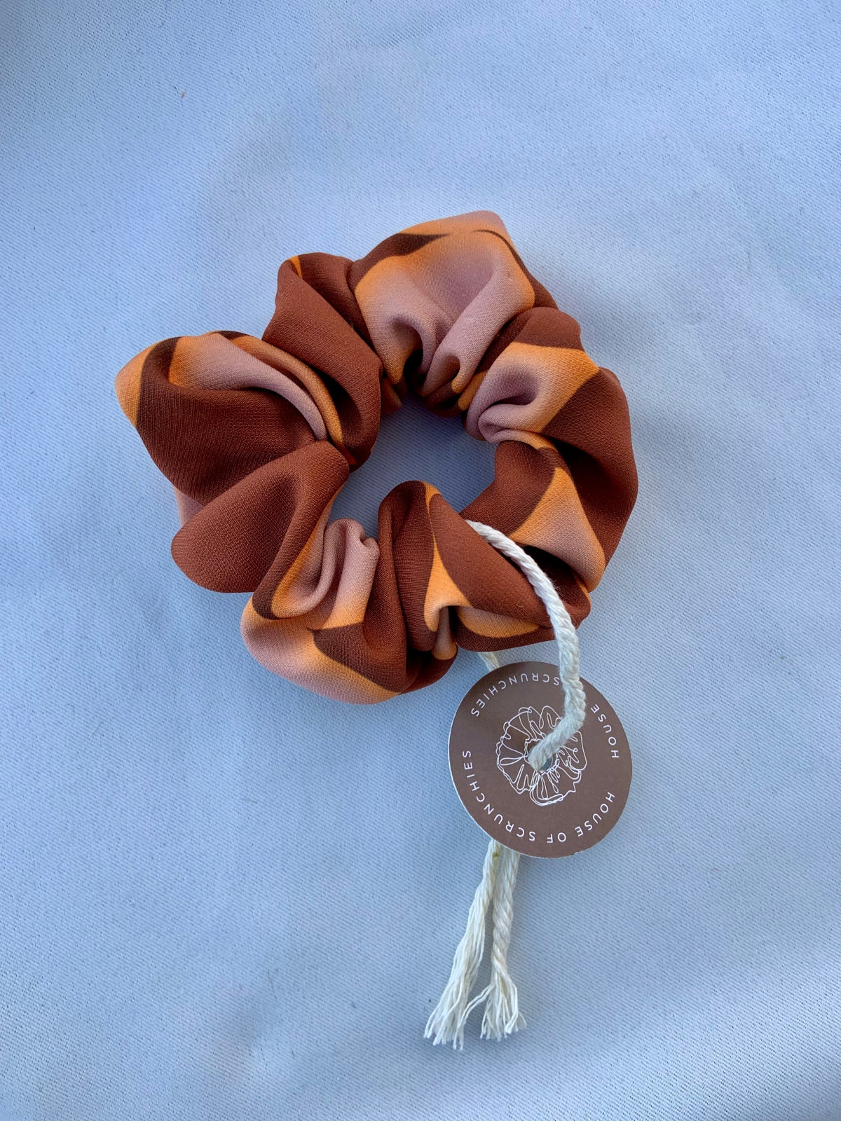 Scrunchie - Orange Retro Jersey