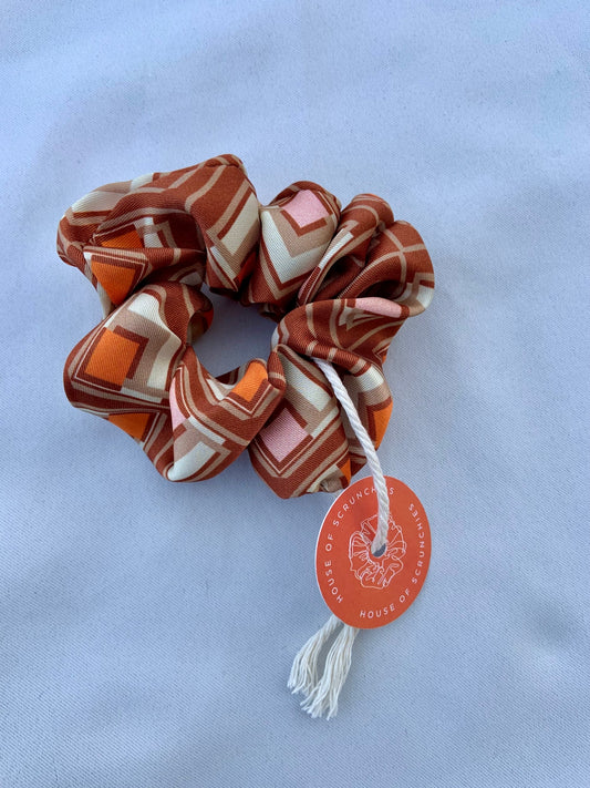 Scrunchie - Orange Retro