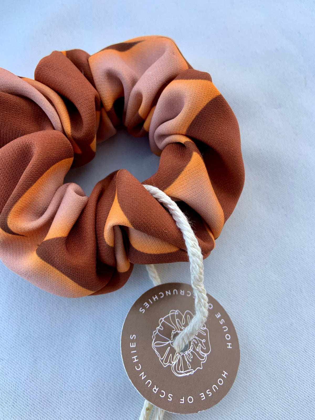 Scrunchie - Orange Retro Jersey