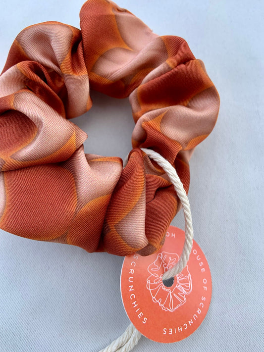 Scrunchie - Orange Marble