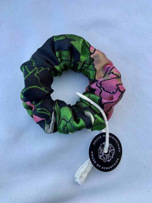 Scrunchie - Schwarz Jacquard