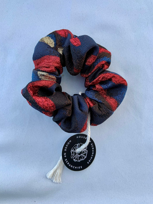 Scrunchie - Schwarz/Rot Sparkle