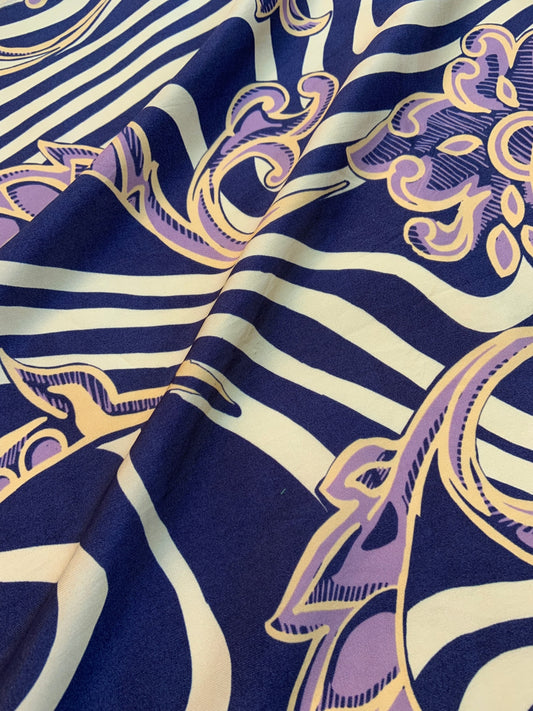 Scarf/ Bandana - Royal Blue Flowers (Druckfehler)