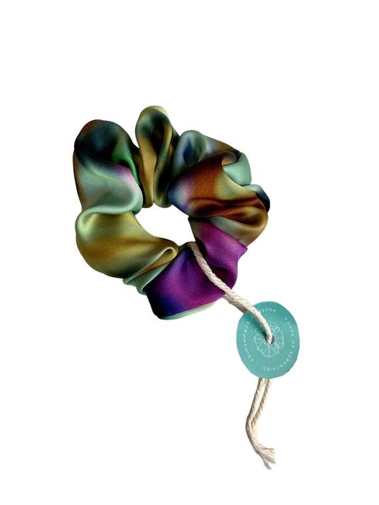 Scrunchie - Blue/Green Splash