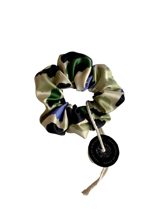 Scrunchie - Modern Leo Green/Blue
