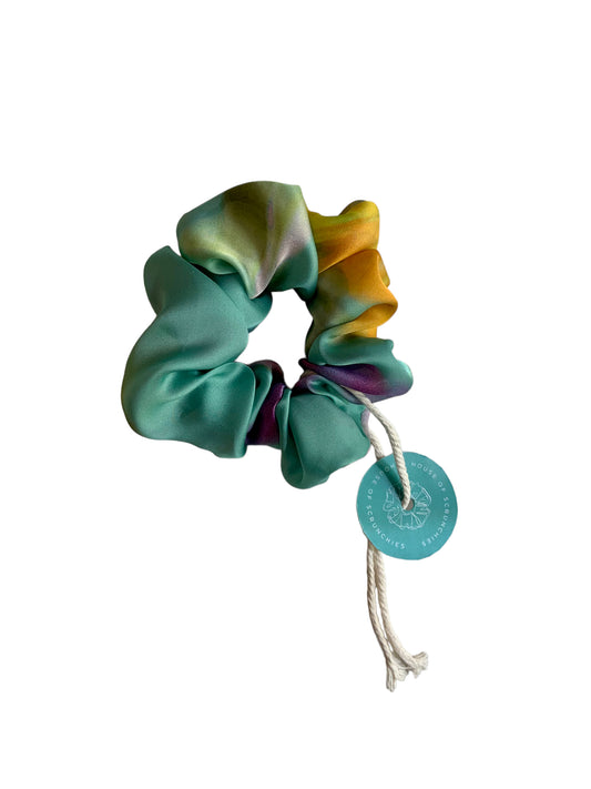 Scrunchie - Turquoise Watercolor