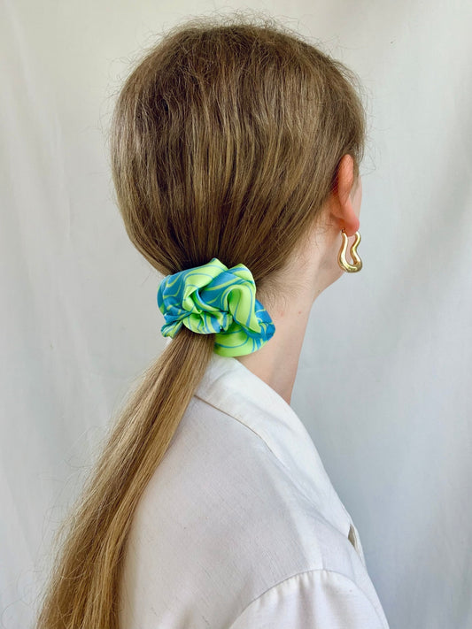 Scrunchie - Neon Blue/Green