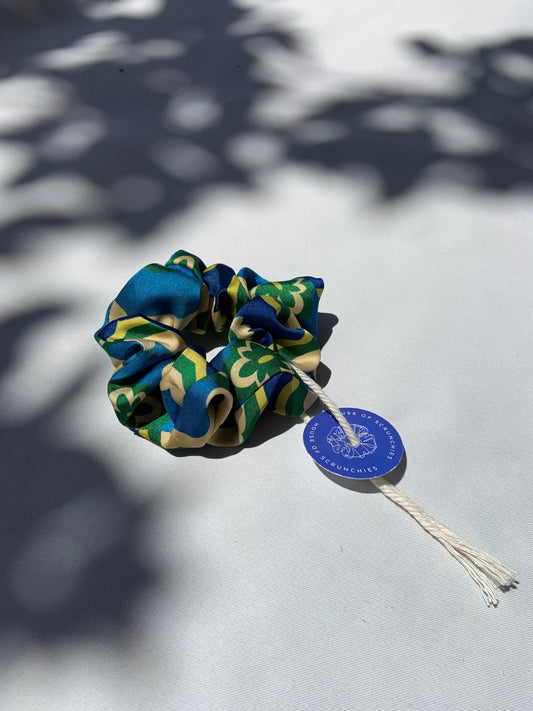 Scrunchie - Retro Blue/Green