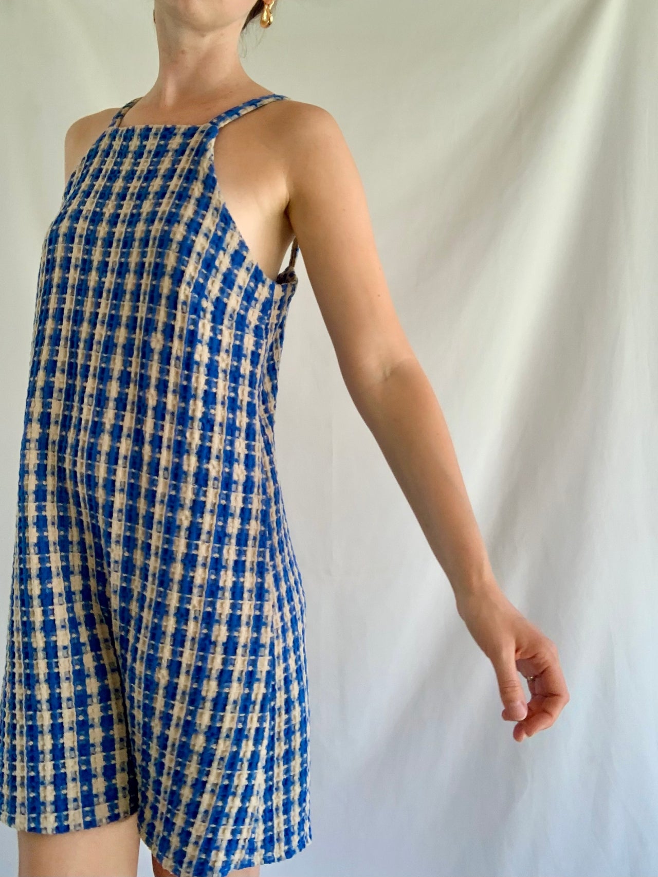 Summer Dress - Blue Check