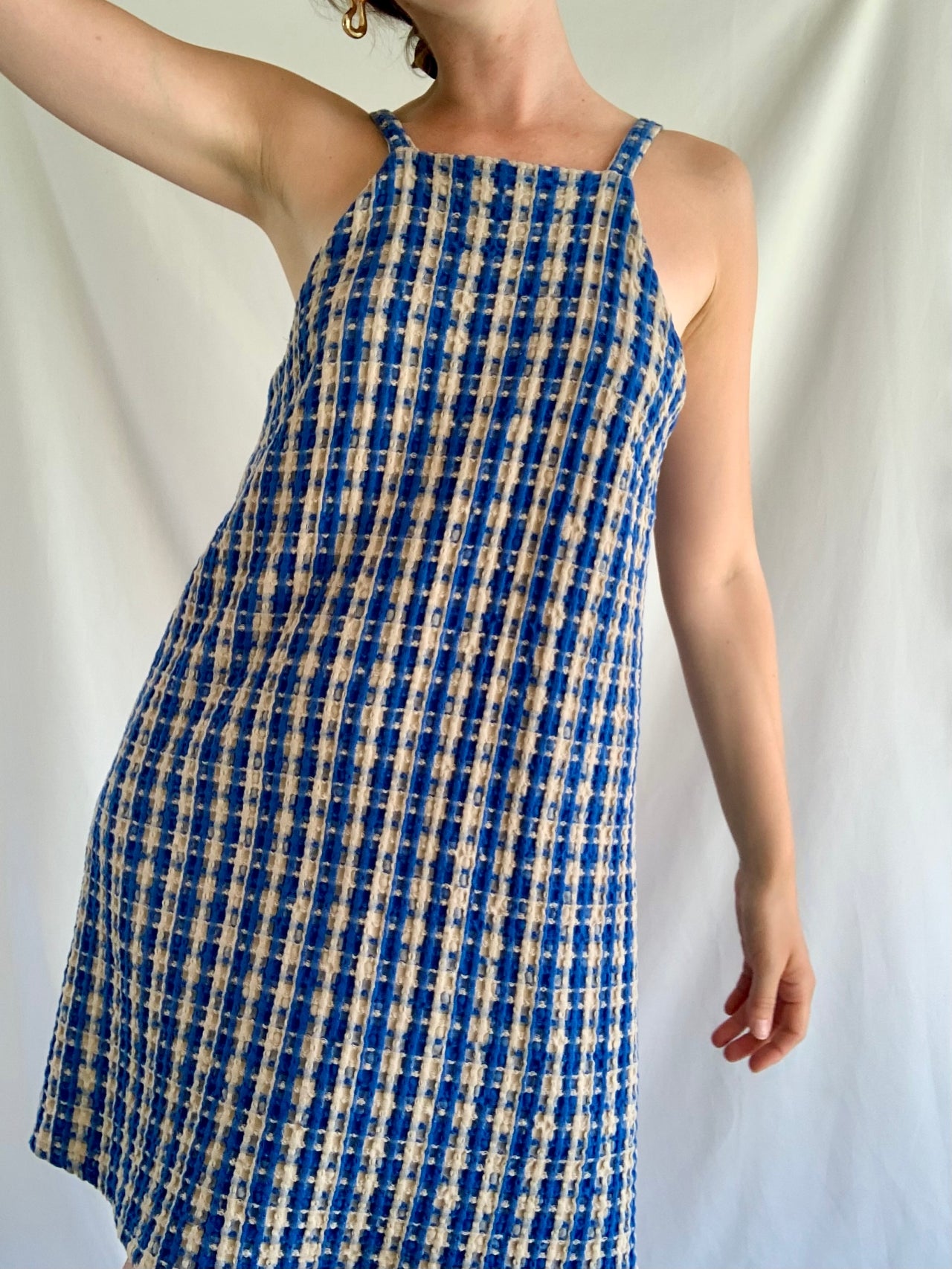 Summer Dress - Blue Check