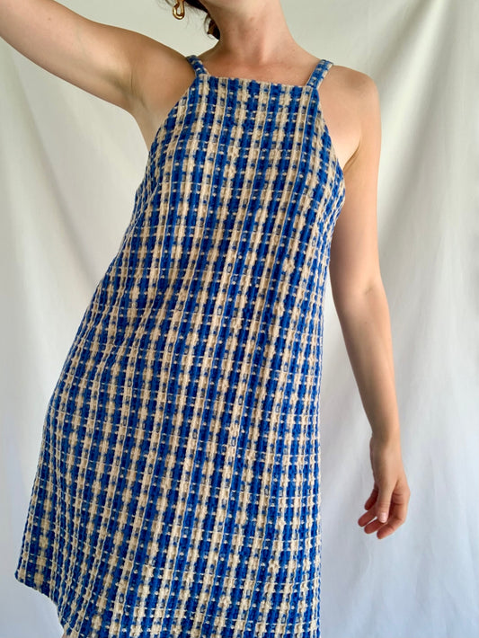 Summer Dress - Blue Check