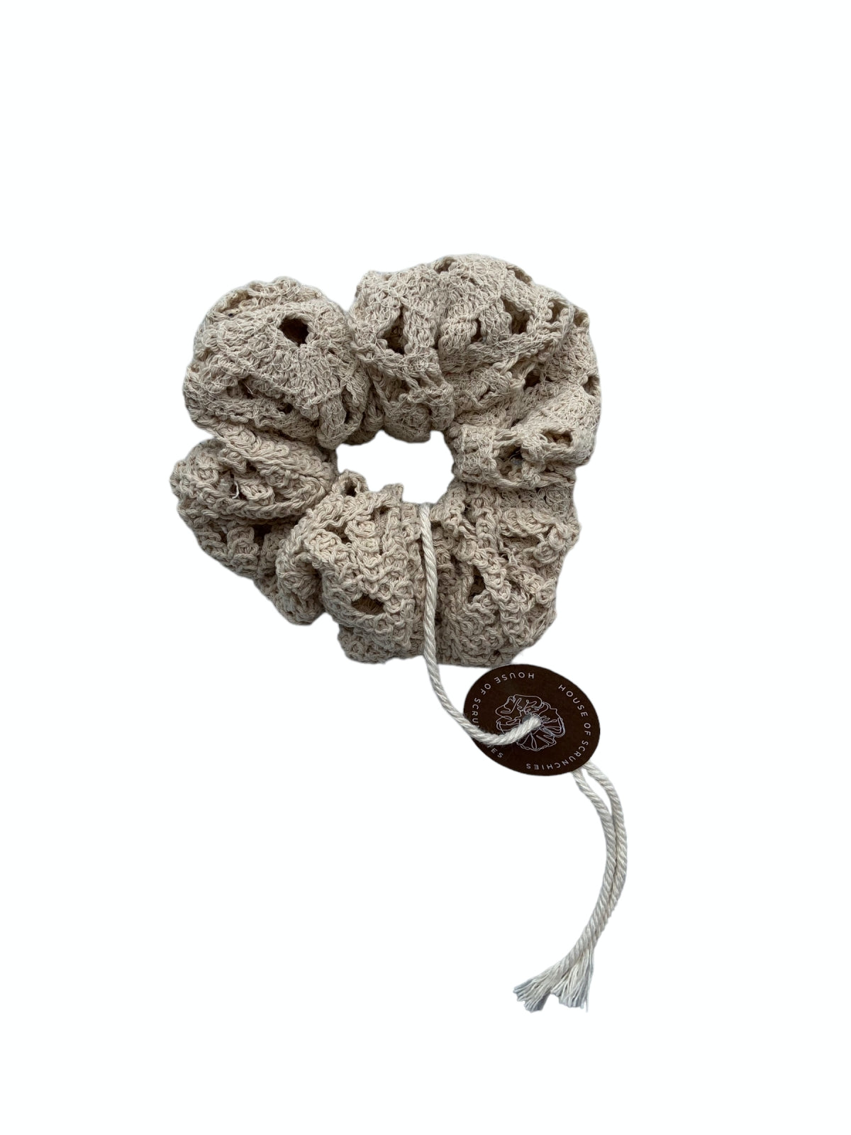 Scrunchie - Sand Crochet - Extra Large