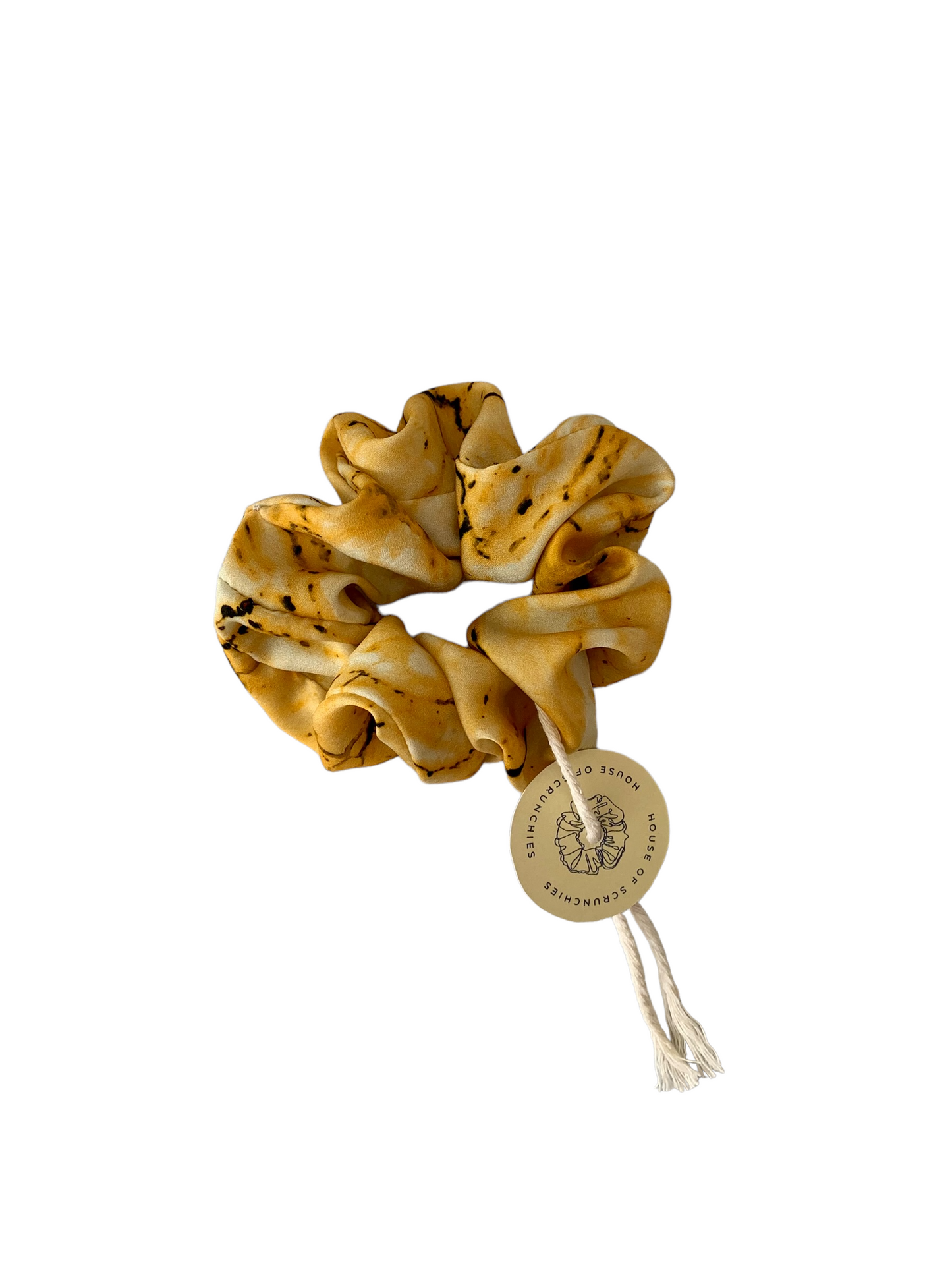 Scrunchie - Yellow Marble
