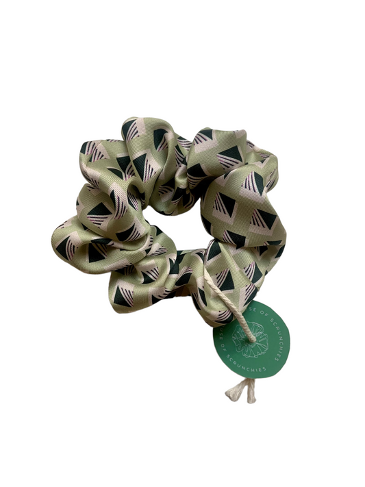 Scrunchie - Light Green Graphic