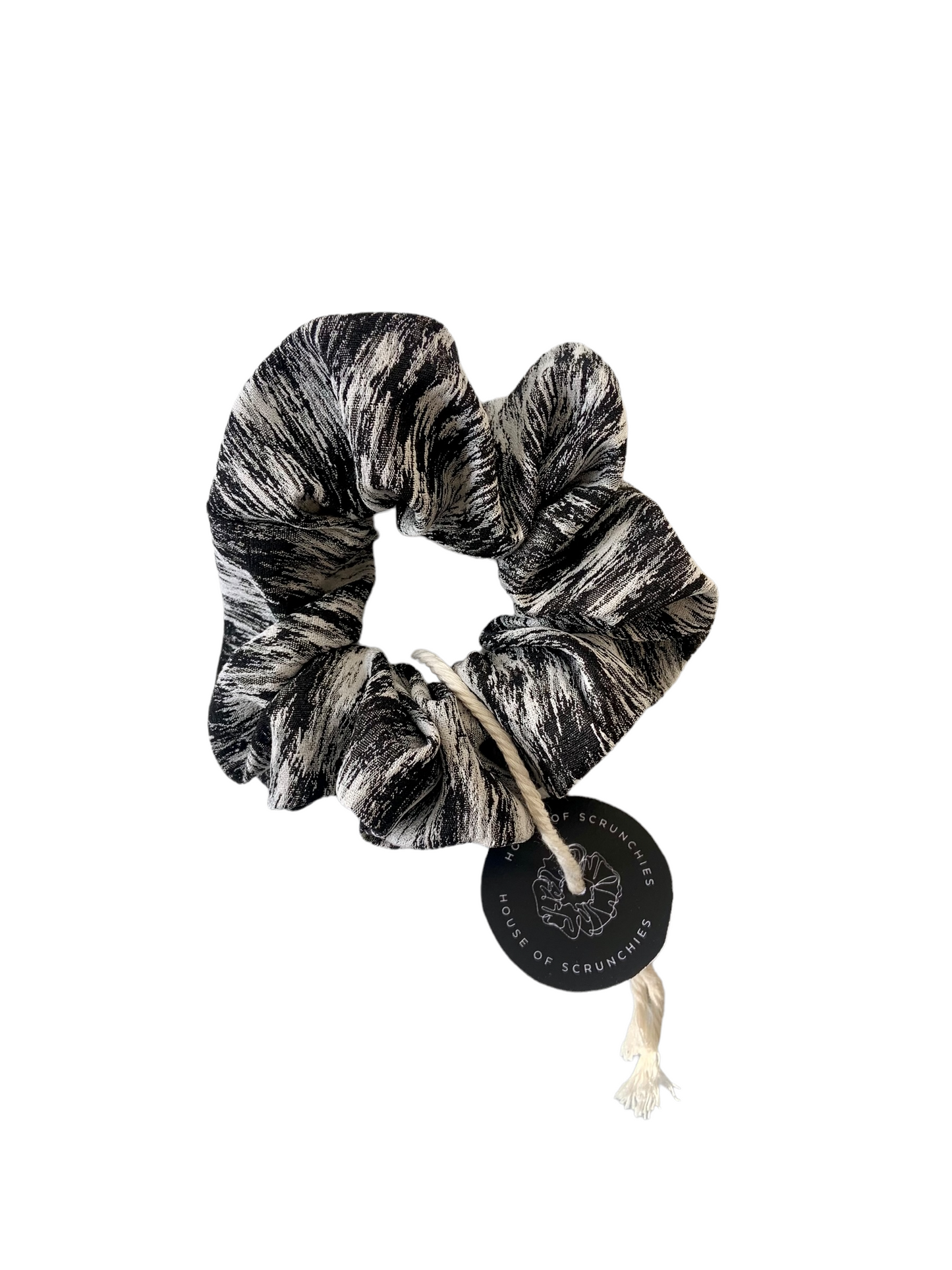 Scrunchie - Blurred Black/White