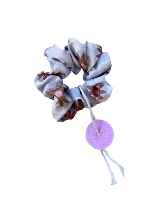 Scrunchie - White Daisy