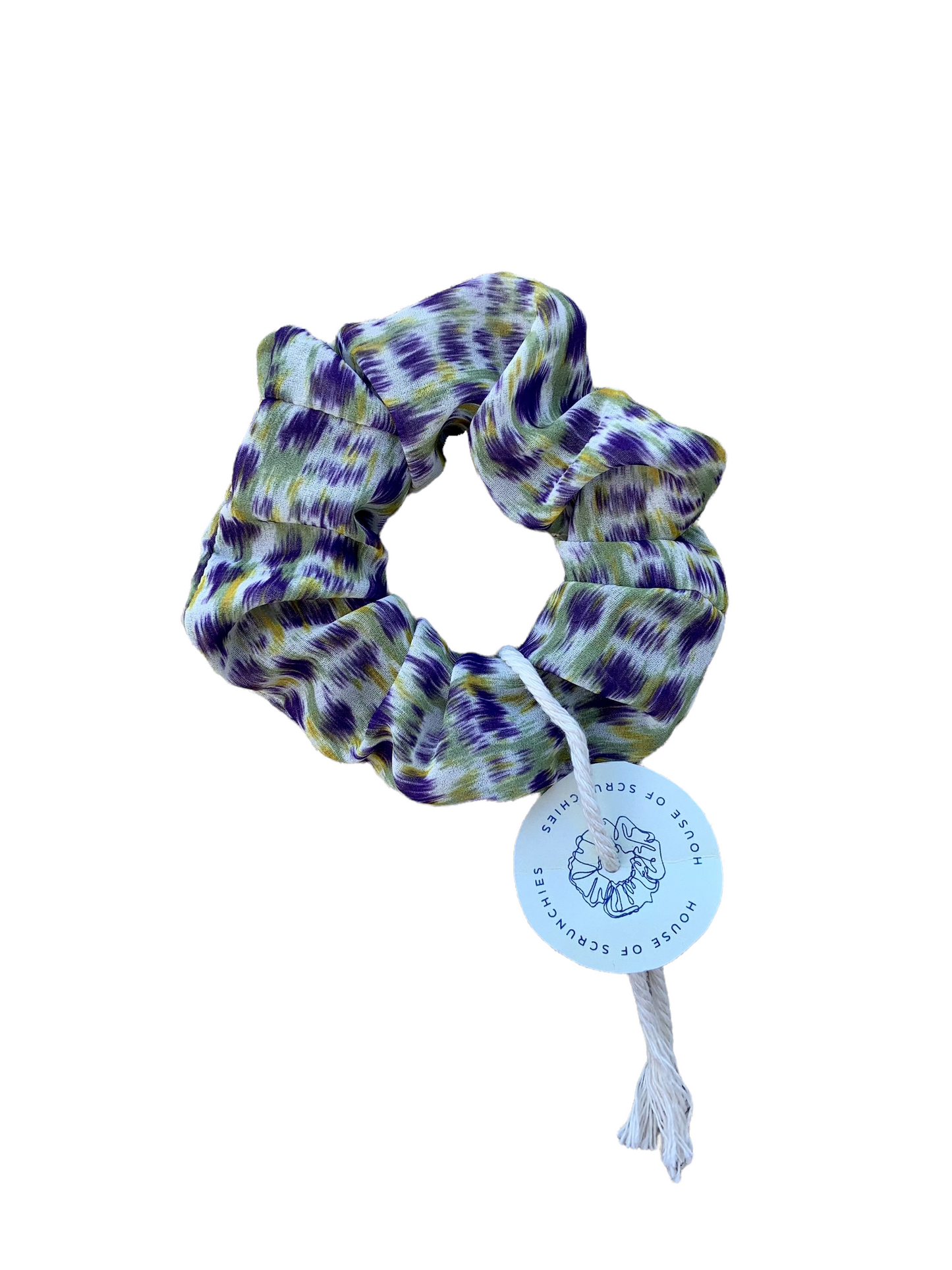 Scrunchie - Green Purple Blurred
