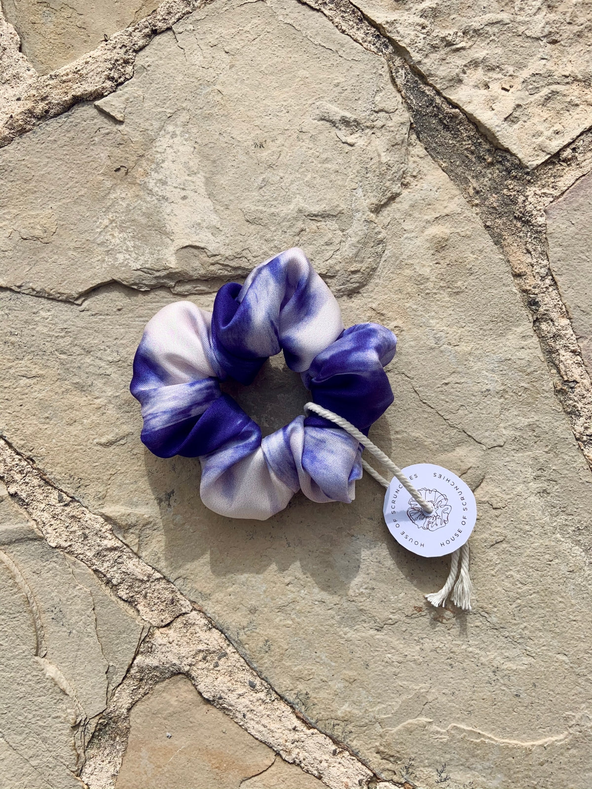 Scrunchie - Purple Tie Dye