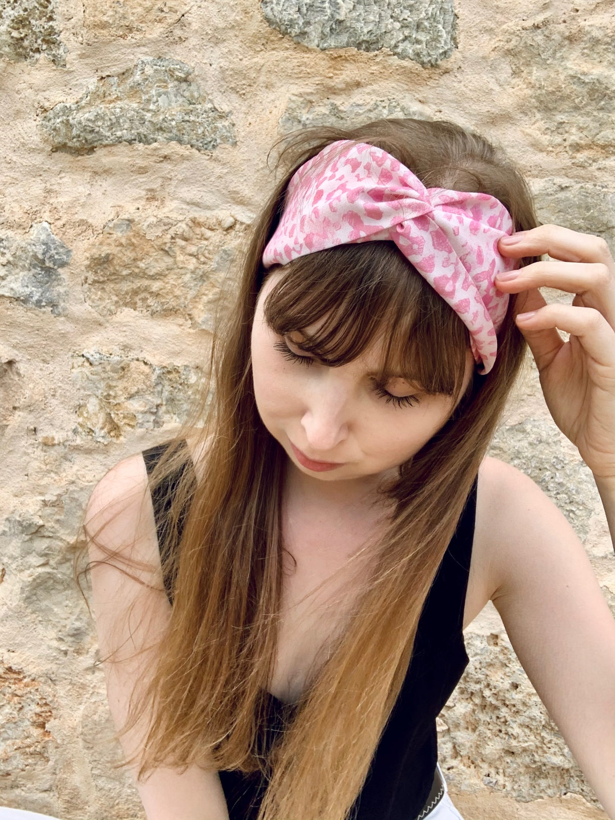 Headband - Pink Patterned