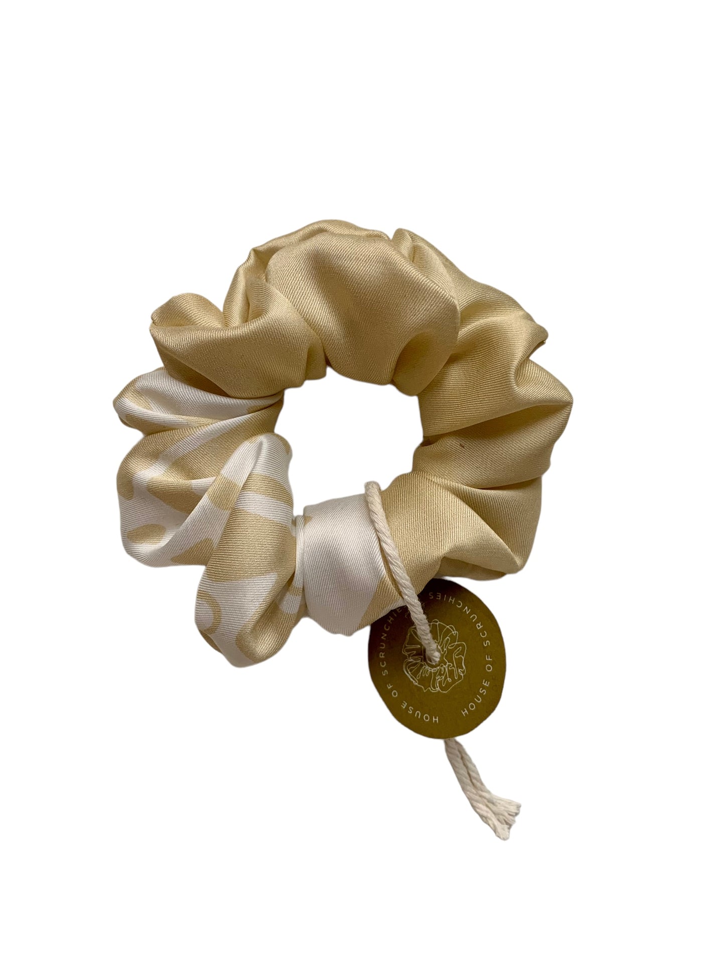 Scrunchie - Beige/White